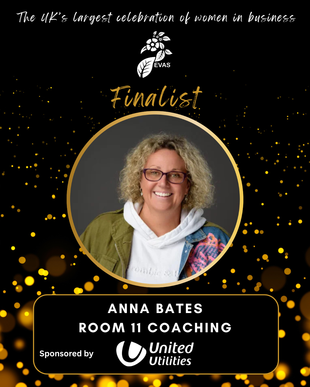 Anna Bates and Room 11 Coaching, EVAS 2026 Finalist for Best Customer Service.